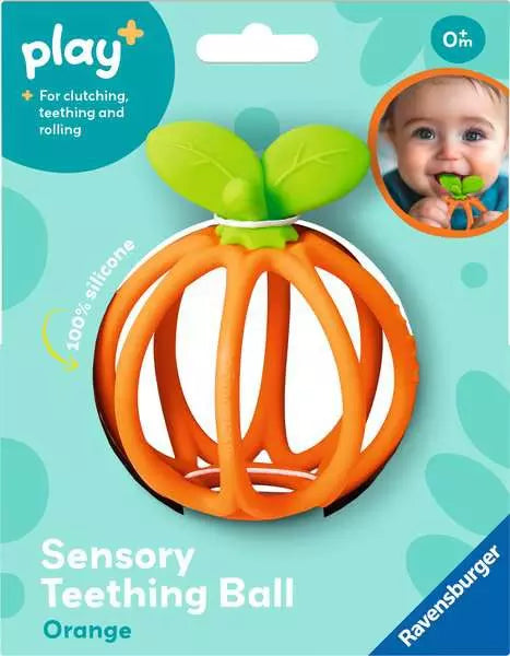 Orange Play+ Sensory Teething Ball