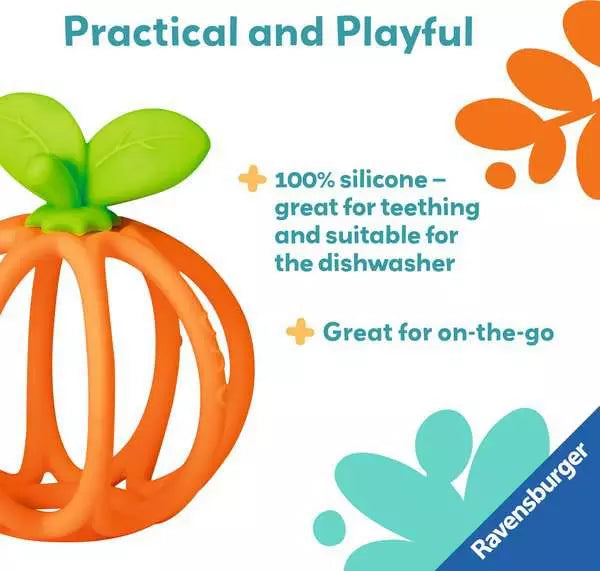Orange Play+ Sensory Teething Ball