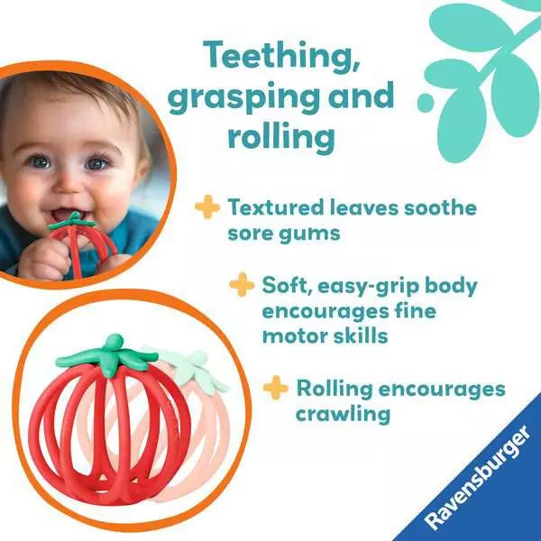 Tomato Play+ Sensory Teething Ball