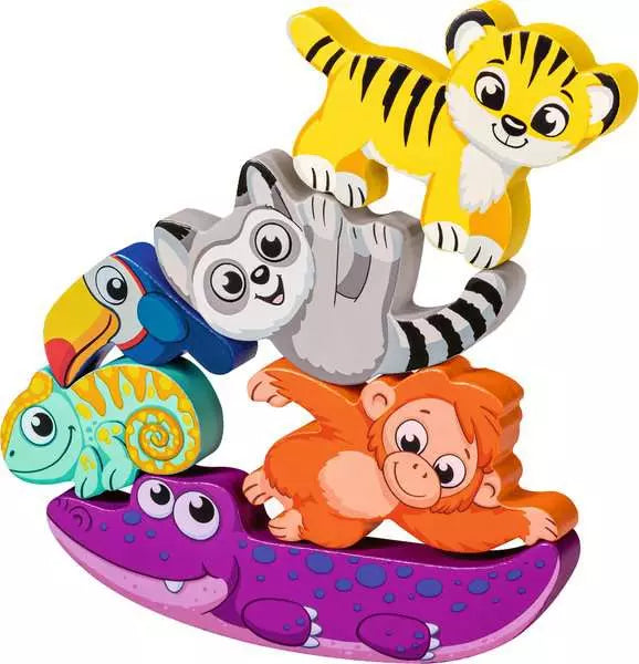 In The Jungle Play+ Magnetic Wooden Count & Play Puzzle