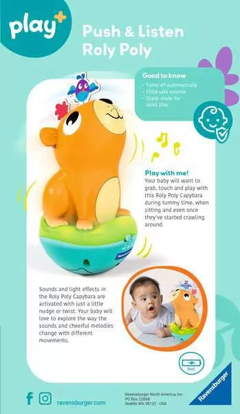 Play+ Push & Listen Roly Poly: Capybara