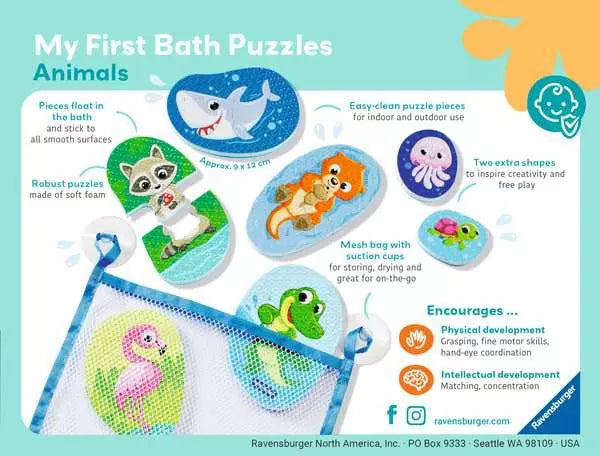 Play+ My First Bath Puzzles: Animals
