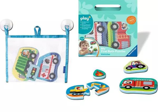 Play+ My First Bath Puzzles: Vehicles