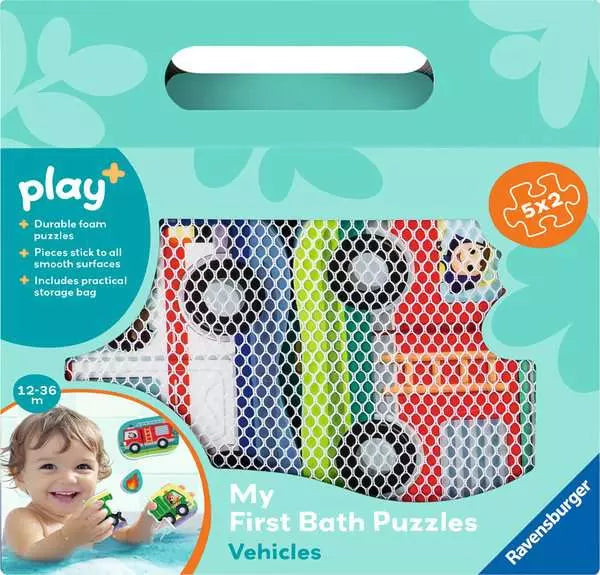 Play+ My First Bath Puzzles: Vehicles