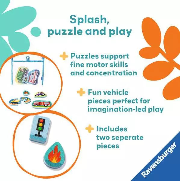 Play+ My First Bath Puzzles: Vehicles