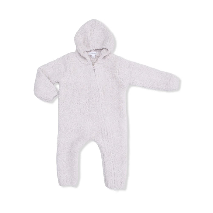 Natural Chenille Hooded Romper