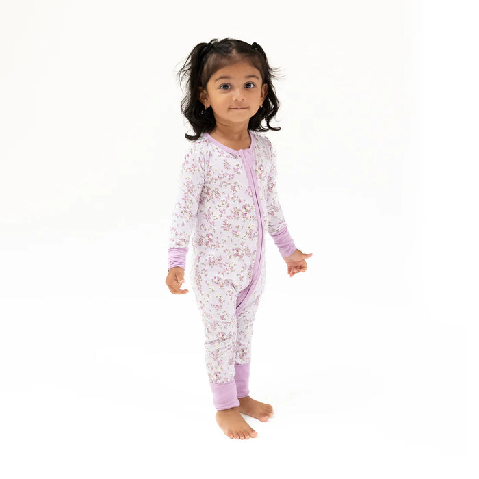 Sweet Dream Floral 2 Way Zipper Convertible Romper/Sleeper