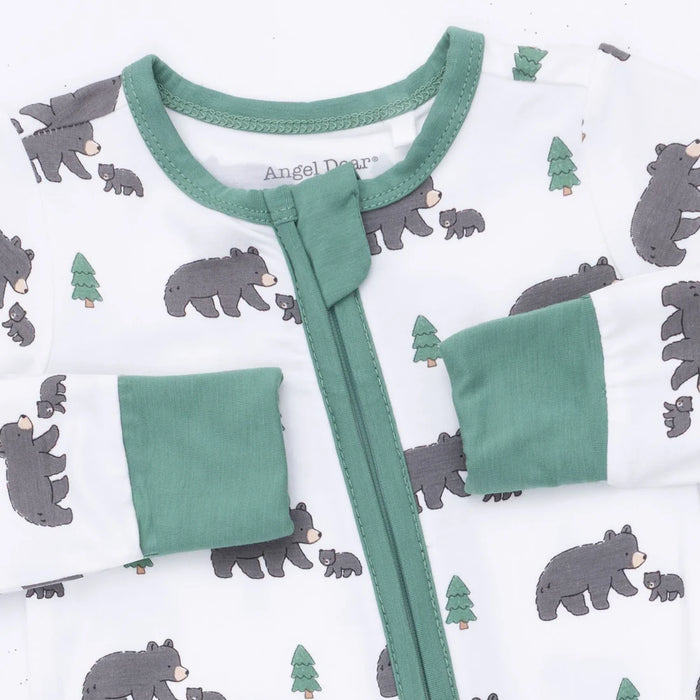 Black Bears 2 Way Zipper Convertible Romper/Sleeper