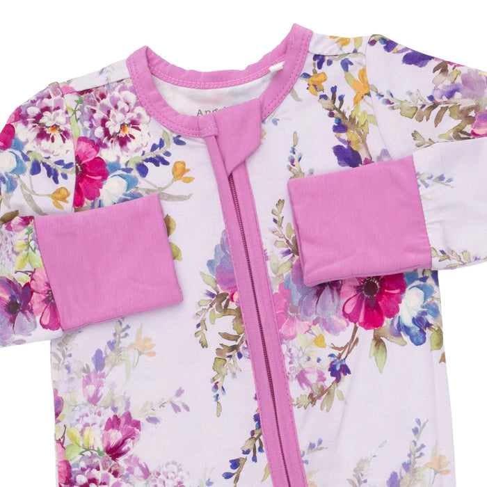 Dahlia Floral 2 Way Zipper Convertible Romper/Sleeper