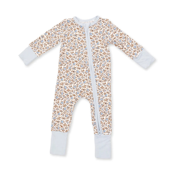Hazel Floral 2 Way Zipper Convertible Romper/Sleeper