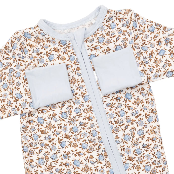 Hazel Floral 2 Way Zipper Convertible Romper/Sleeper