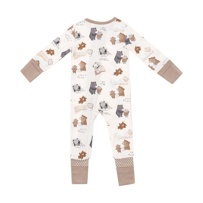 Sleepytime Bears 2-Way Zipper Convertible Pajamas