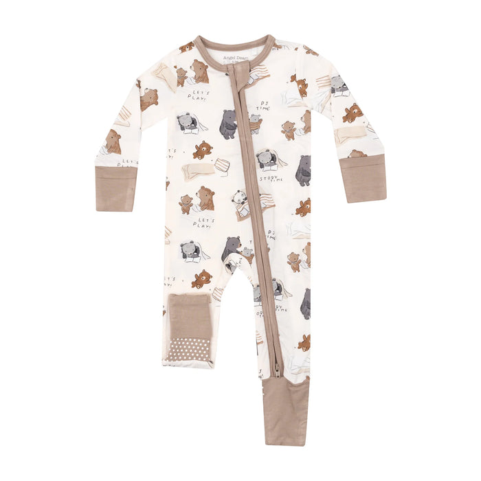 Sleepytime Bears 2-Way Zipper Convertible Pajamas