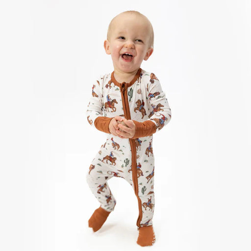 Buckaroo Western 2 Way Zipper Convertible Romper/Sleeper - Nature Baby Outfitter