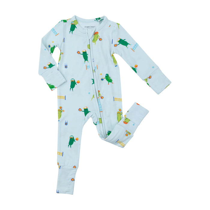 Pickleball 2-Way Zipper Convertible Pajamas