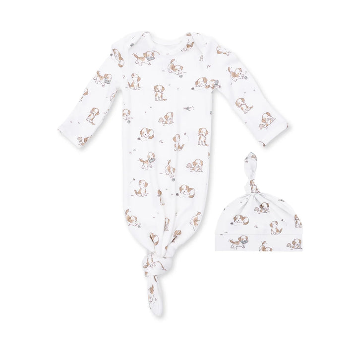 Explorer Puppy Blue Knotted Gown and Hat