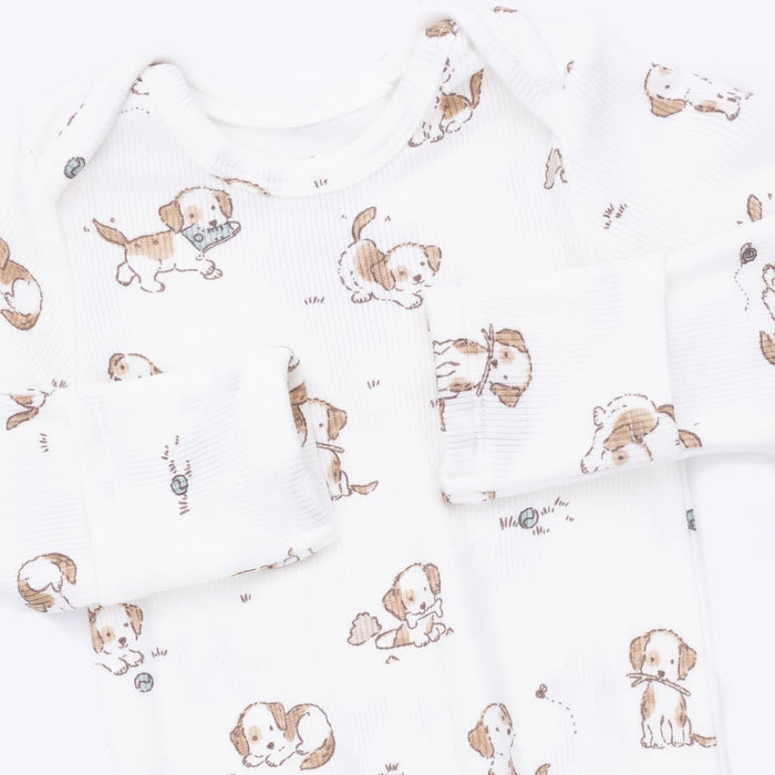 Explorer Puppy Blue Knotted Gown and Hat