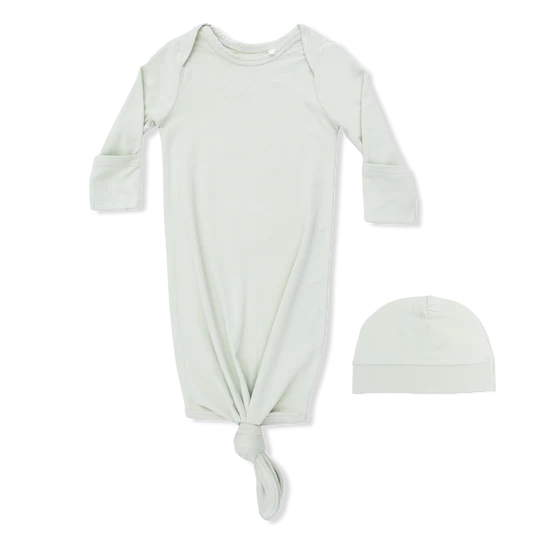 Bok Choy Knotted Gown and Hat