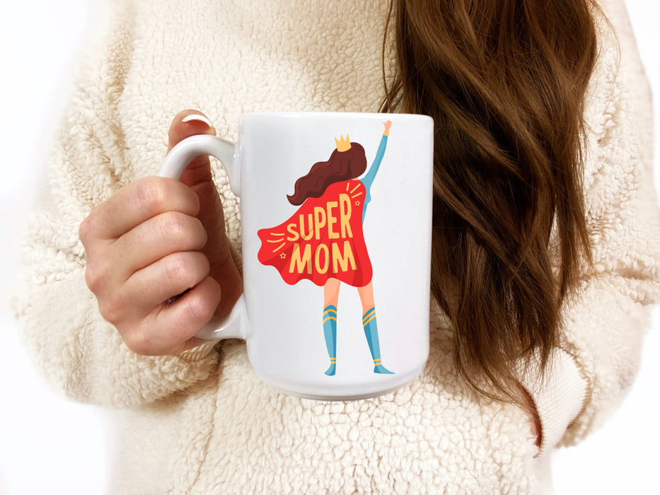 Mother's Day Super Mom 15 oz Mug