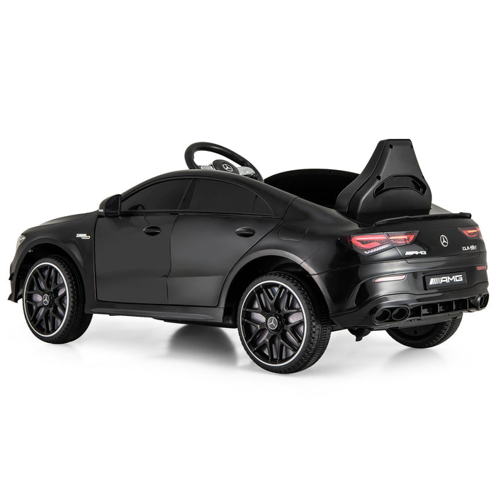 12V Kids Ride on Car Mercedes-Benz AMG CLA 45 with Remote-Black