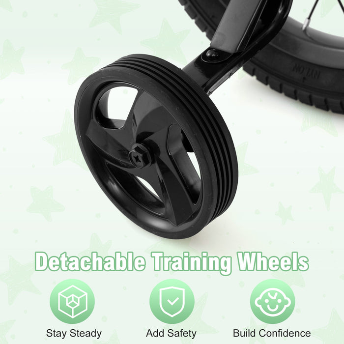 12 Inch Kids Bike Adjustable with Transparent Chain Cover for 3-4 Years Old