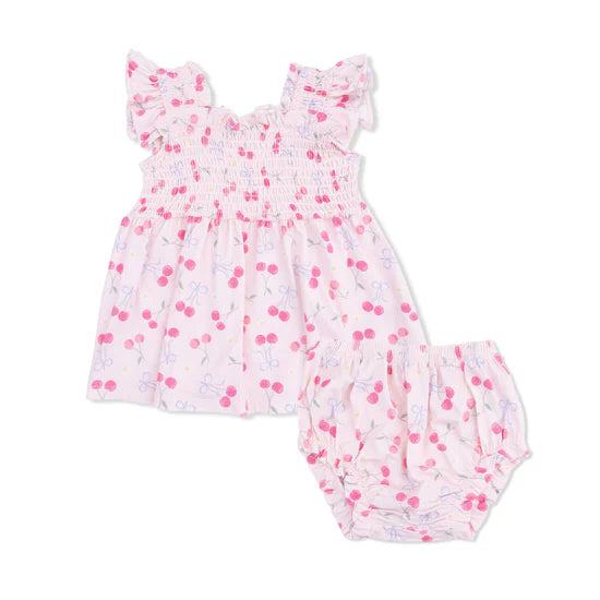 Sweet Bow Cherries Babydoll Tunic & Bloomer Set