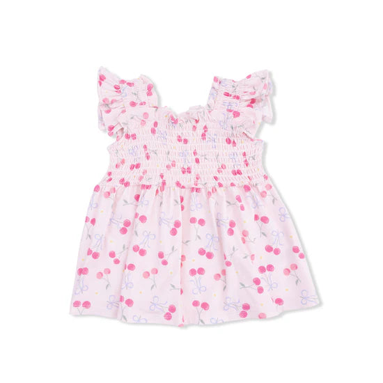 Sweet Bow Cherries Babydoll Tunic & Bloomer Set