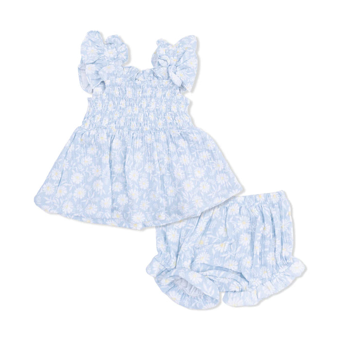 Western Daisies Smocked Babydoll Tunic & Bloomer Set
