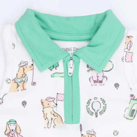 Country Club Dogs Pink Polo Tennis Dress with Shorts