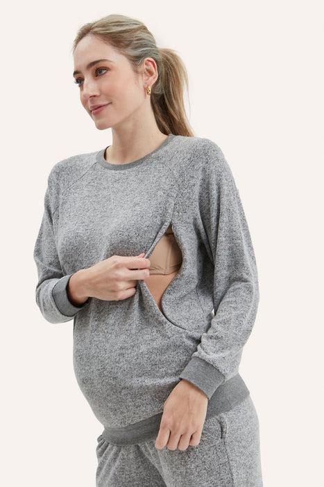 Heart On My Sleeve Nursing Sweatshirt - Nature Baby Outfitter