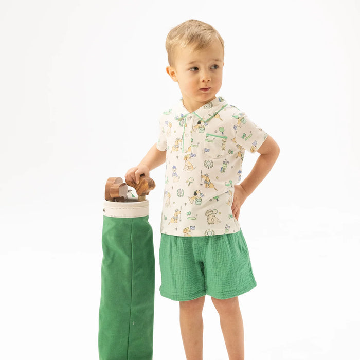 Country Club Dogs Polo & Shorts Set
