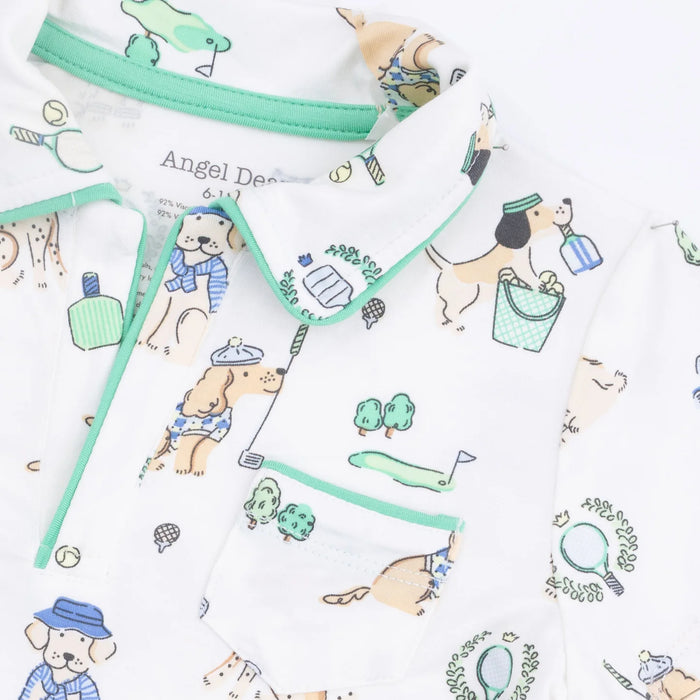 Country Club Dogs Polo & Shorts Set