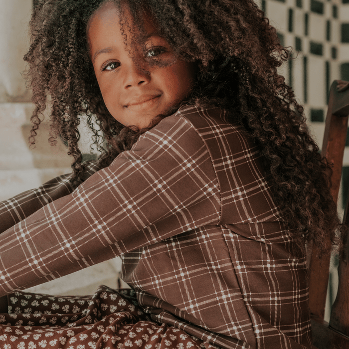 The Printed Sweatshirt - Rustic Check