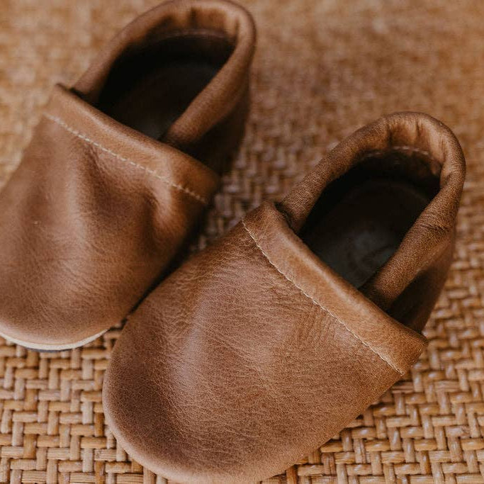Caramel Leather Loafers
