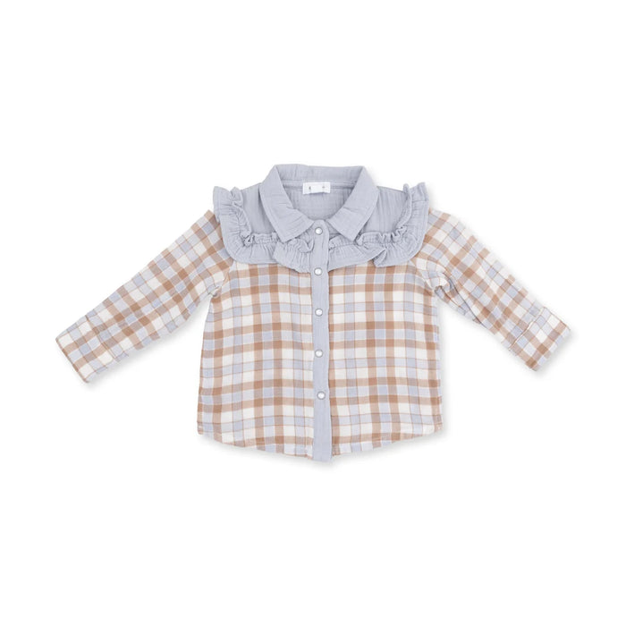 Western Plaid Loretta Long Sleeve Top