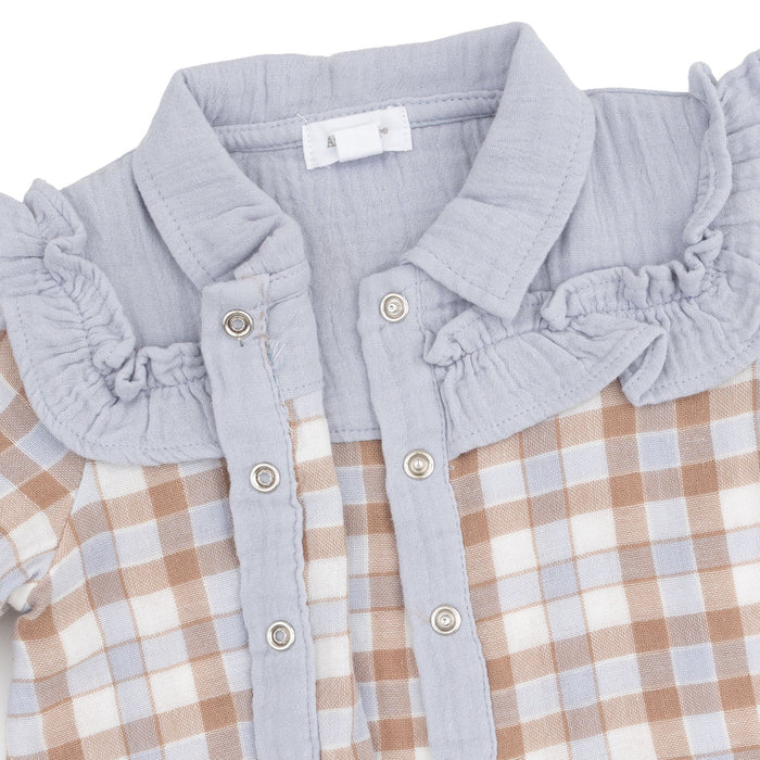 Western Plaid Loretta Long Sleeve Top