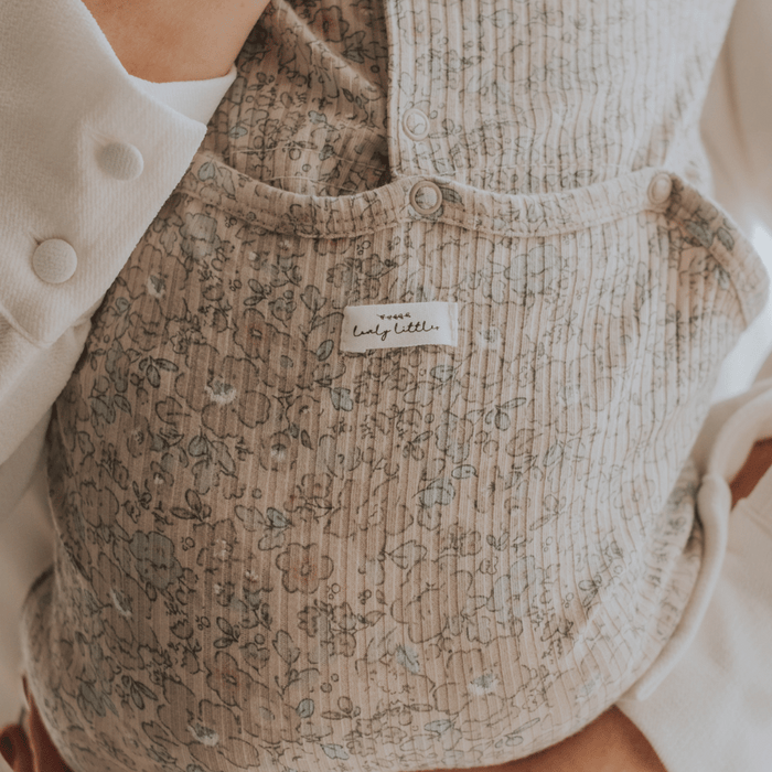 The Printed Short Sleeve Tee - Elise Ribbed