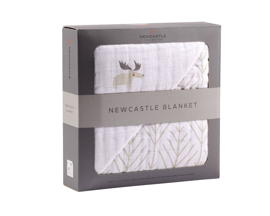 Mister Moose and Forest Arrow Cotton Newcastle Blanket