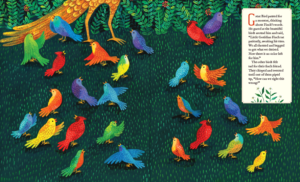 How the Finch Got His Colors