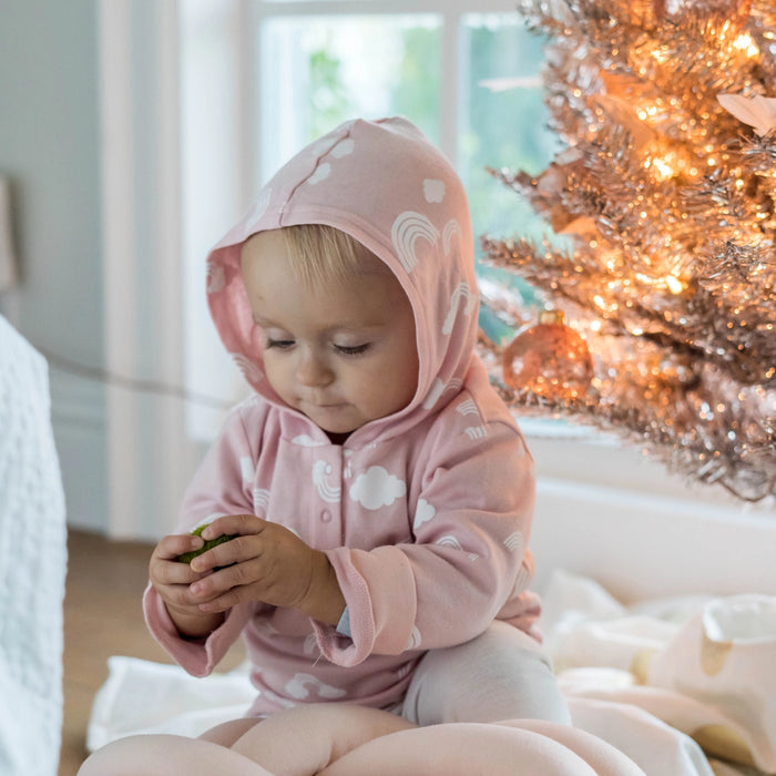 Fox Peony Hooded Sweatshirt