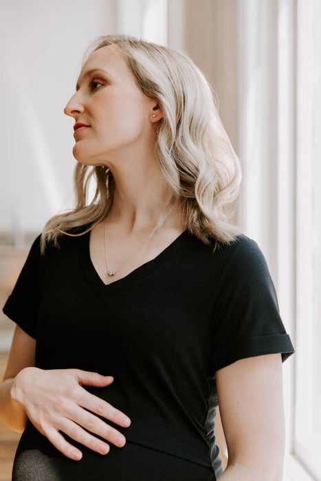 Everyday Breastfeeding Dress - Black - Nature Baby Outfitter