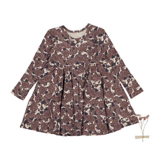 The Printed Long Sleeve Dress - Flora