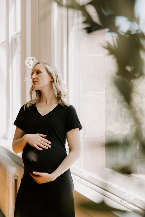 Everyday Breastfeeding Dress - Black - Nature Baby Outfitter