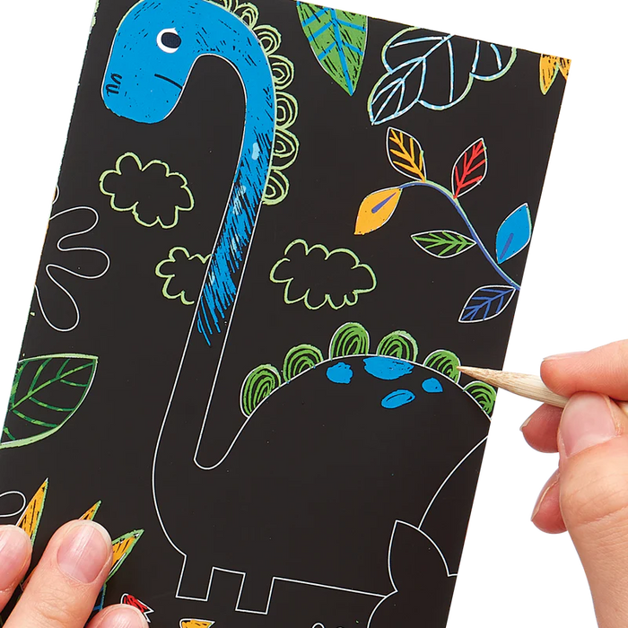 Dinosaur Days Mini Scratch and Scribble Art Set