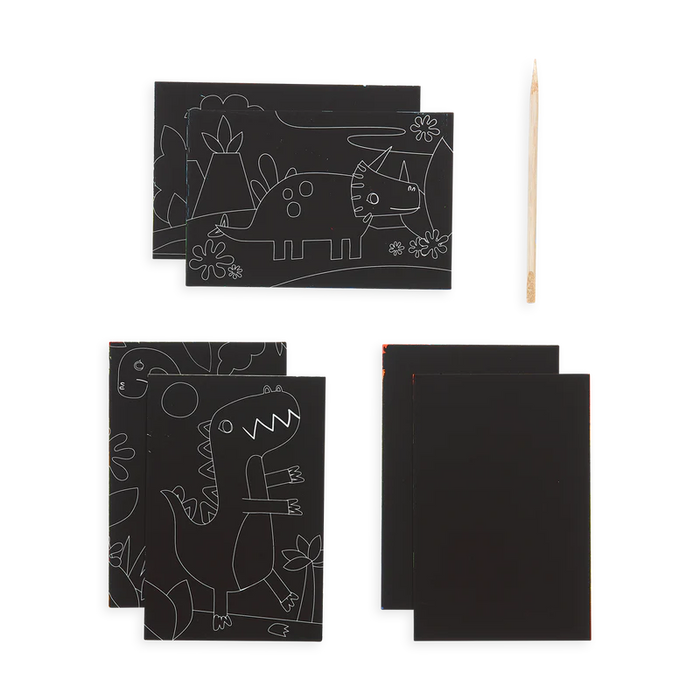 Dinosaur Days Mini Scratch and Scribble Art Set