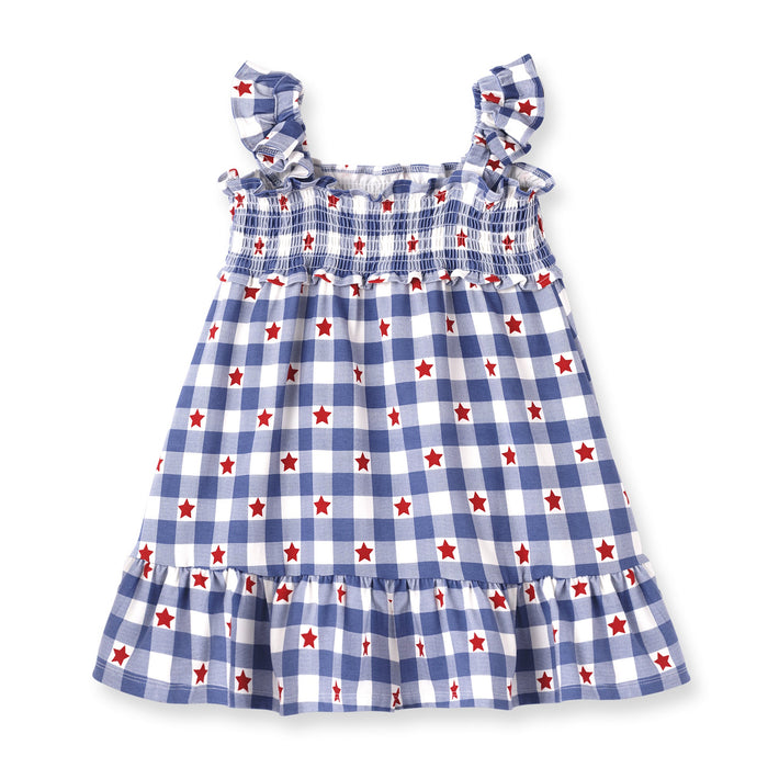 Americana Bamboo Smocked Dress - 4th of July