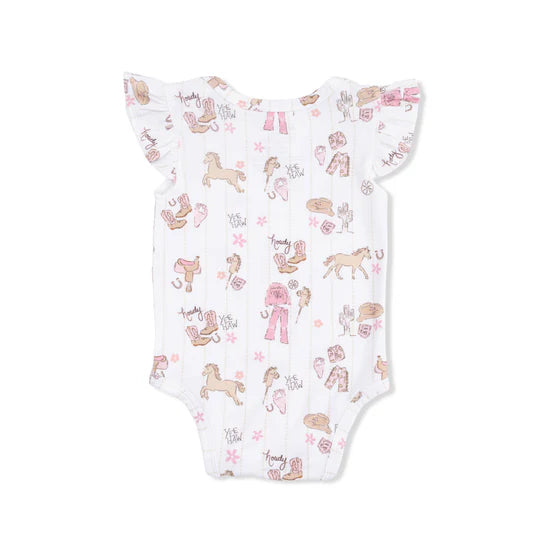 Cowgirl Nursery - Short Sleeve Bodysuit - Nature Baby Outfitter