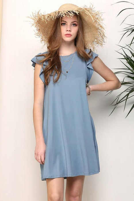 Denim Blue Princess Seam Dress