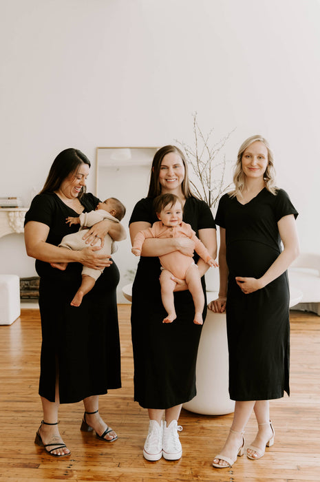 Everyday Breastfeeding Dress - Black - Nature Baby Outfitter