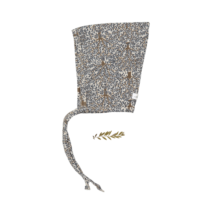The Printed Pixie Bonnet - Forest